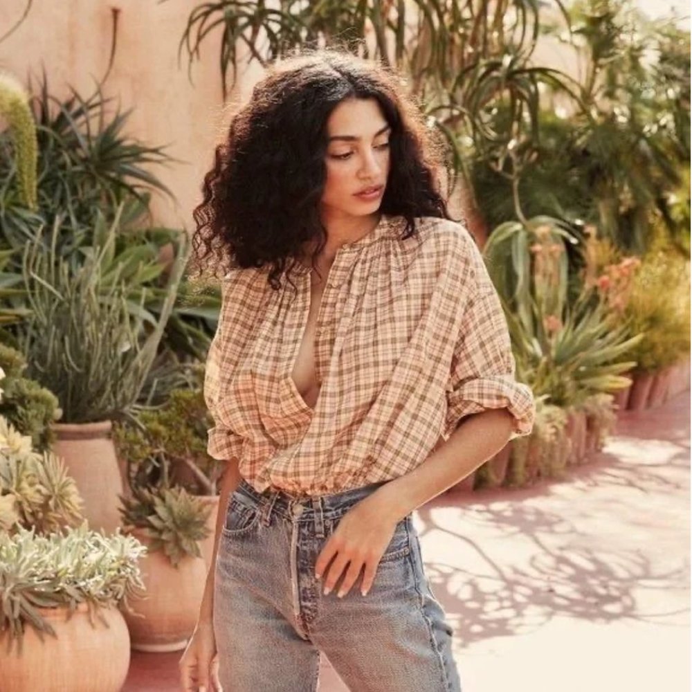 Doên Jane Blouse in Plaid